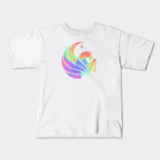 UCF Pastel Rainbow Marble Logo Kids T-Shirt